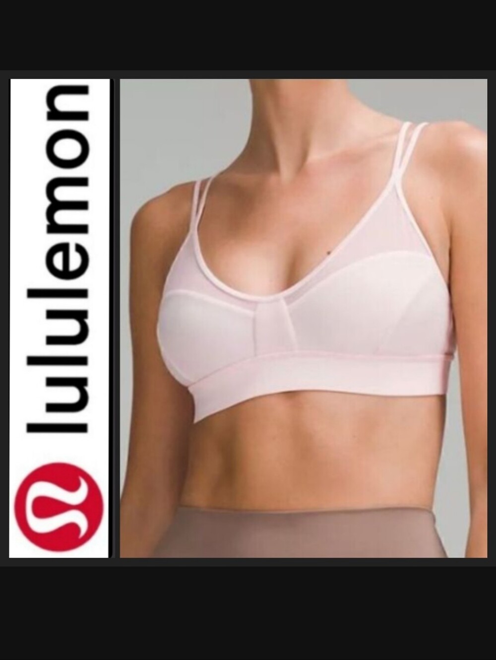 LULULEMON ANEW BRA in STRAWBERRY MILKSHAKE SIZE 12